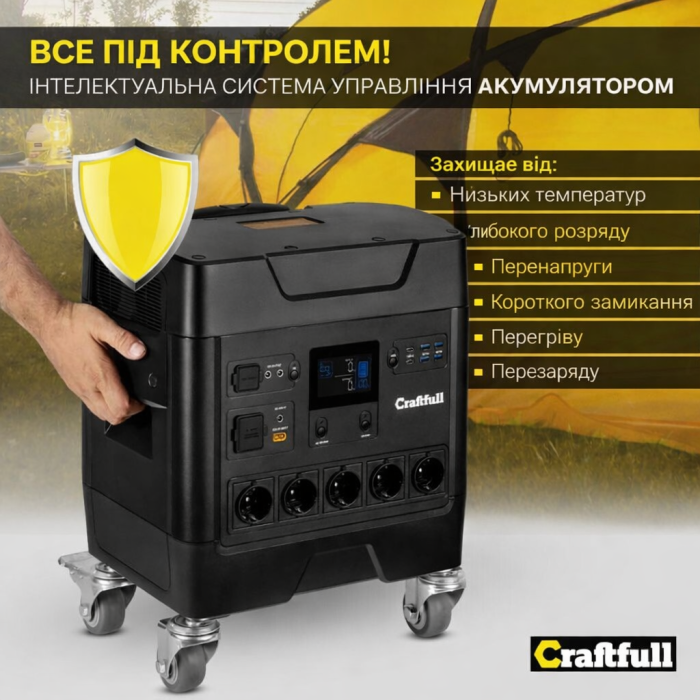 Портативна зарядна станція Craftfull PS3600