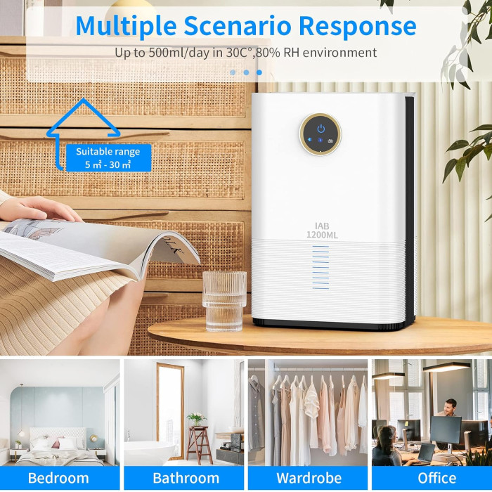 Портативний осушувач повітря IAB H3-S White Б/В
