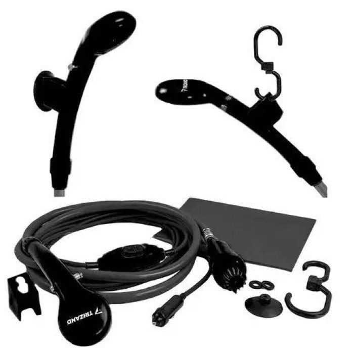 Портативний туристичний душ із насосом Trizand 8877