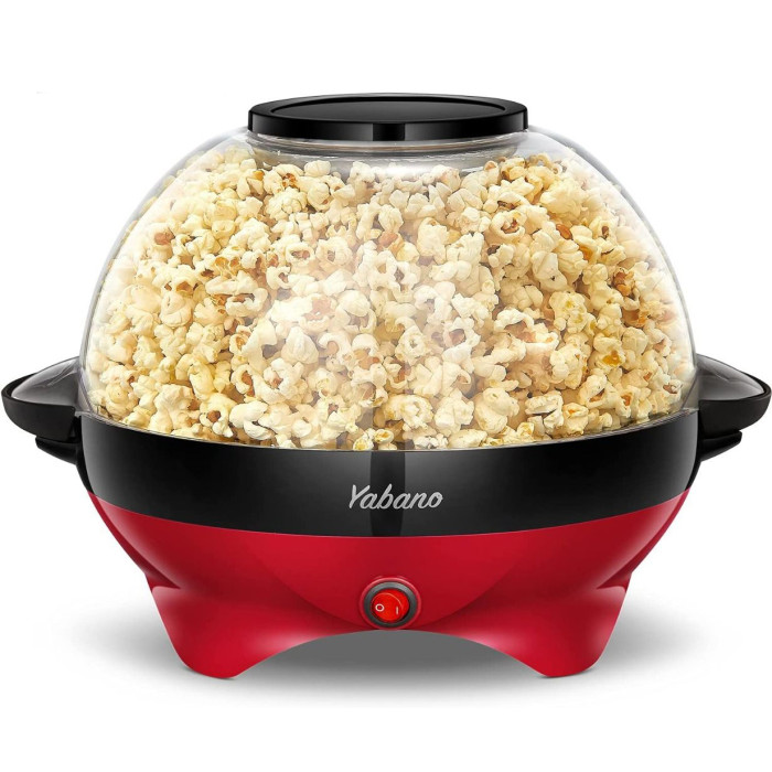 Домашня попкорн-машина (Попкорниця) електрична Yabano RH-906 Red