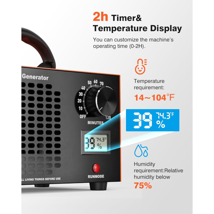 Озоновий генератор (очисник повітря) Ozone Generator SS-Y01 Orange