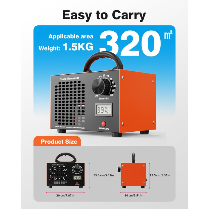 Озоновий генератор (очисник повітря) Ozone Generator SS-Y01 Orange