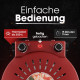 Електропіч для піци Clatronic Pizzamaker PM 3787 Red