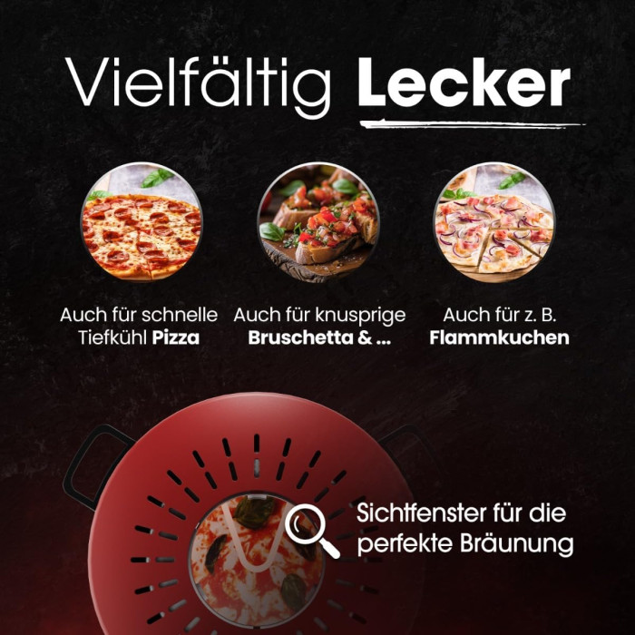 Електропіч для піци Clatronic Pizzamaker PM 3787 Red