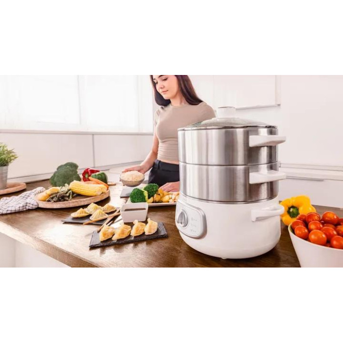 Пароварка Cecotec Vapovita SteelPot (EU01_100630) White