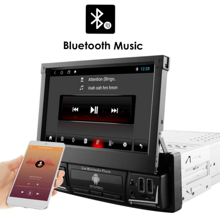 Універсальна автомобільна магнітола Hizpo із сенсорним екраном, Android та підтримкою CarPlay/GPS-навігації