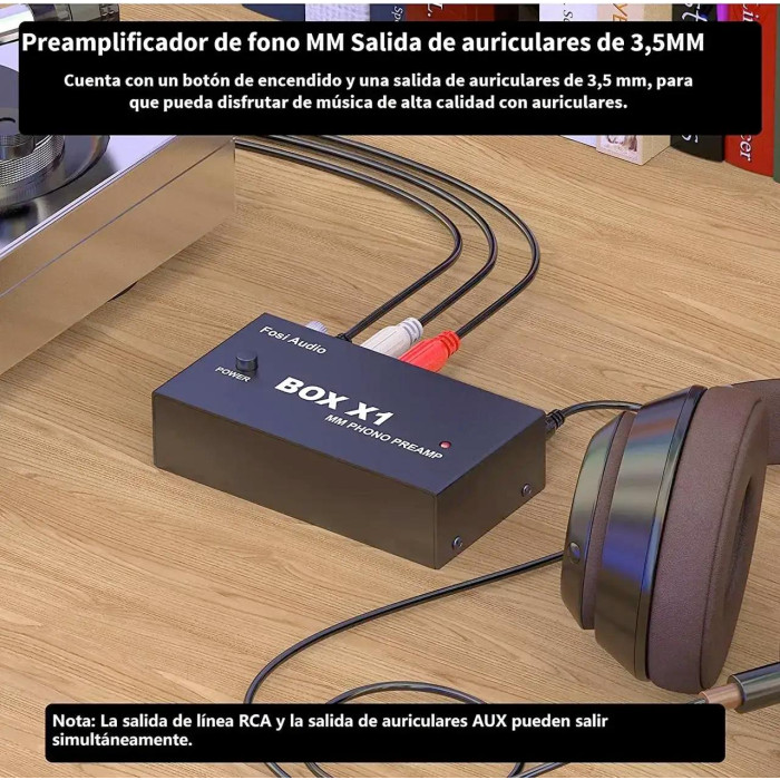 Міні-підсилювач стереозвуку Hi-Fi Fosi Audio Box X1 Black