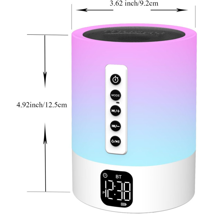 Bluetooth-динамік з багатофункціональним нічником та будильником Bitswolee DY-29S