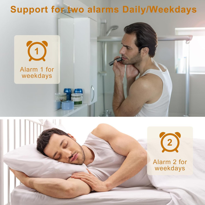 Світловий будильник Wake Up Light Cadrim SJ01 з імітацією сходу та заходу сонця