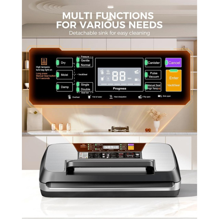 Вакуумний пакувальник Vacuum Sealer Oidozac SV618