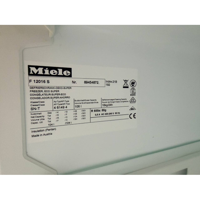 Морозильна камера Miele F 12016 S Б/В