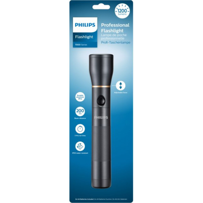 Ручний ліхтар Philips SFL7002T Black
