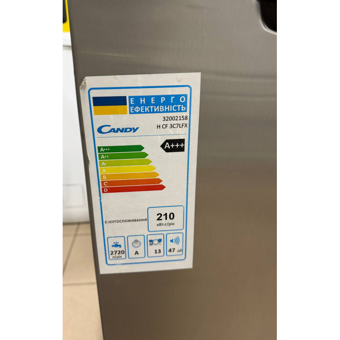 Посудомийна машина Candy HCF3C7LFX з підключенням по Wi-Fi та Bluetooth