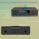 Домашня стереосистема WISCENT WTB-798 з CD-плеєром, потужністю 20 Вт, FM-радіо, Bluetooth, USB, MP3, AUX та цифровим подвійним будильником