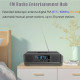 Домашня стереосистема WISCENT WTB-798 з CD-плеєром, потужністю 20 Вт, FM-радіо, Bluetooth, USB, MP3, AUX та цифровим подвійним будильником