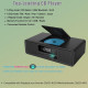Домашня стереосистема WISCENT WTB-798 з CD-плеєром, потужністю 20 Вт, FM-радіо, Bluetooth, USB, MP3, AUX та цифровим подвійним будильником
