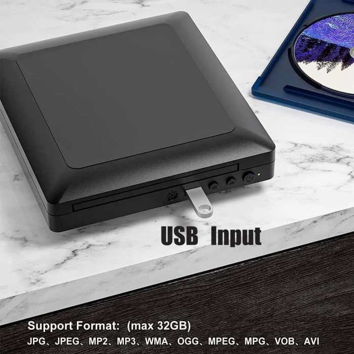 Компактный универсальный DVD-плеер Ceihoit Mini Multimedia Player DVP-508 Black