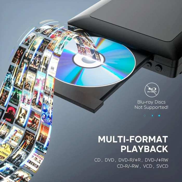 Компактный универсальный DVD-плеер Ceihoit Mini Multimedia Player DVP-508 Black