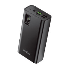 Повербанк (УМБ) зовнішній акумулятор WALKER WB-730 30000mAh Чорний (Black)