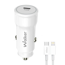 Автомобільний зарядний пристрій WALKER WCR-63 White