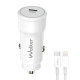 Автомобільний зарядний пристрій WALKER WCR-63 White