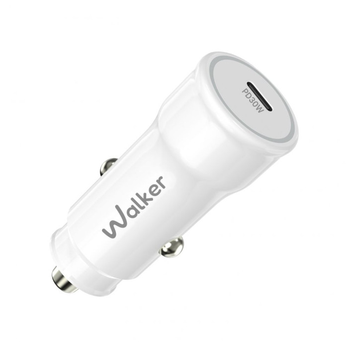 Автомобільний зарядний пристрій WALKER WCR-63 White
