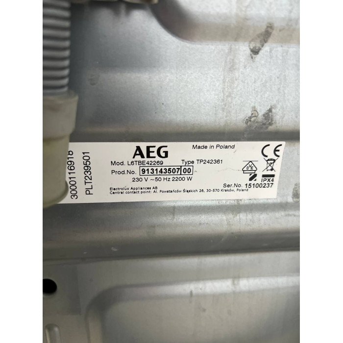Пральна машина AEG 6000 Series Lavamat L6TBE42269 Б/В