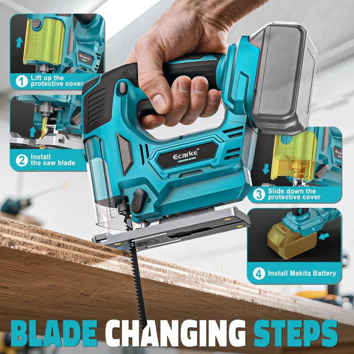 Акумуляторна лобзикова пилка Ecarke AMZ5-EU (без АКБ та ЗП)