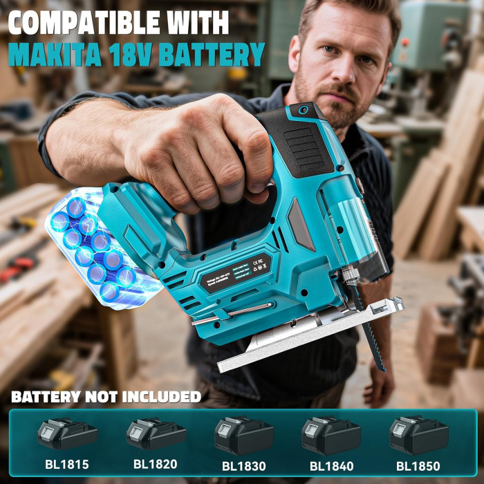 Акумуляторна лобзикова пилка Ecarke AMZ5-EU (без АКБ та ЗП)