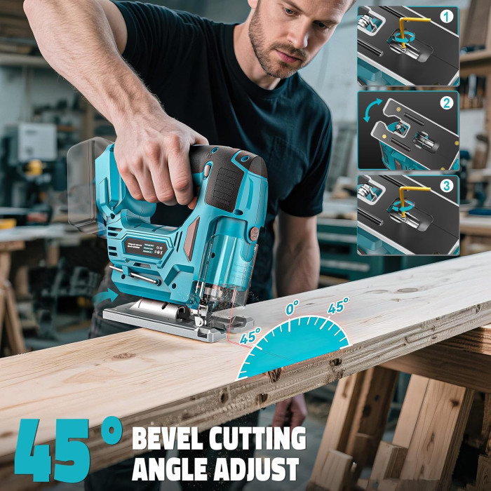 Акумуляторна лобзикова пилка Ecarke AMZ5-EU (без АКБ та ЗП)