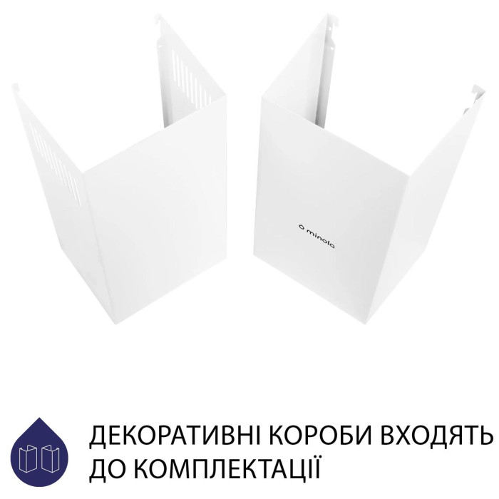 Витяжка Minola HK 5614 WH 1000 LED