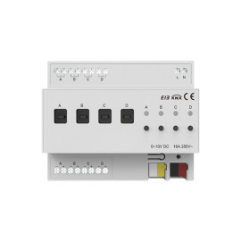 Діммер на 4 канали 0-10V KNX Akubela KXAC-B1DV4