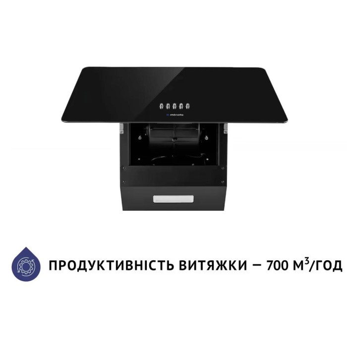 Витяжка декоративна MINOLA HDN 5224 BL 700 LED Black