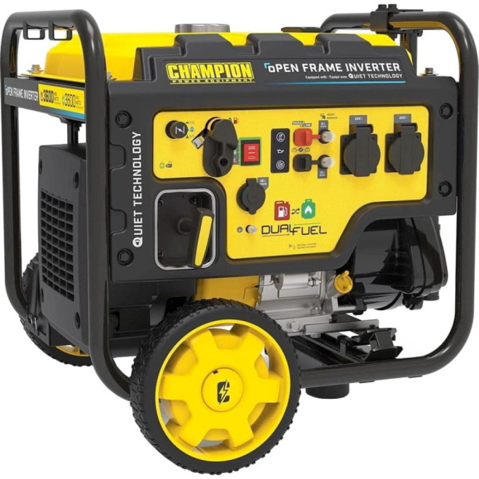 Генератор газобензиновий інверторний Champion CPG4000DHY-DF-EU 3.6 кВт