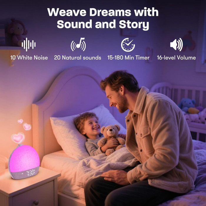 Світловий будильник Wake Up Light BL50 з імітацією сходу із поступовим збільшенням яскравості