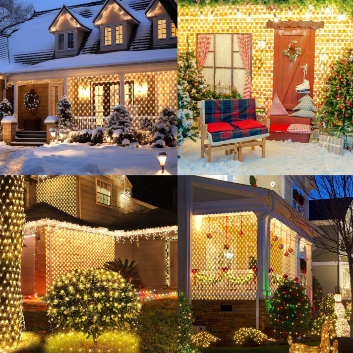 LED-світлова мережа вулична (Світлова гірлянда-сітка) Focxoio DW3x2m