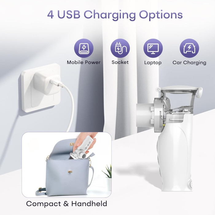 Портативний інгалятор (Небулайзер) FEELLIFE Air Pro VIII White Б/В