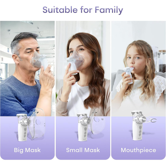 Портативний інгалятор (Небулайзер) FEELLIFE Air Pro VIII White Б/В