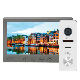 Комплект відеодомофону Light Vision: відеодомофон 7" AMSTERDAM FHD та відеопанель 2Mp RIO FHD(RF)