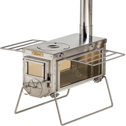 Багатофункціональна кемпінгова піч (Обігрівач) NVIVN з двостороннім оглядовим вікном