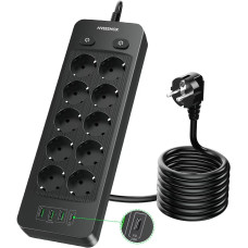 Багатофункціональний мережевий подовжувач NVEESHOX TP-FO4U10E-PD