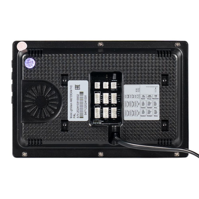 Відеодомофон 7" Light Vision AMSTERDAM FHD Black