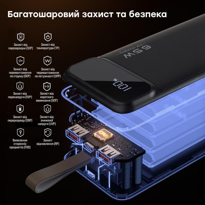Повербанк Choetech B733 Black