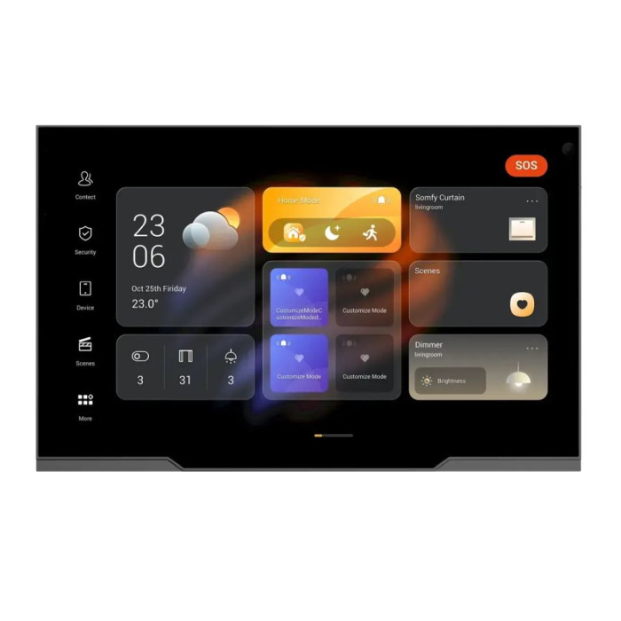 Центральна панель управління розумним будинком 12.35" Akubela HyPanel PHX1-ST з камерою 5 Мп