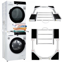 Універсальний комплект для встановлення пральних та сушильних машин Stacking Kit for Washing Machine and Dryer White