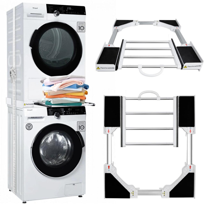 Универсальный комплект для установки стиральных и сушильных машин Stacking Kit for Washing Machine and Dryer White