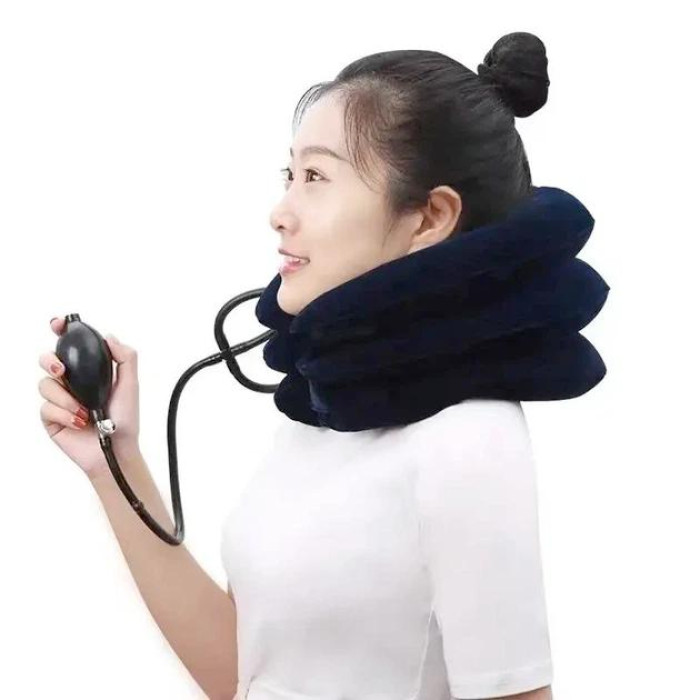 Надувний ортопедичний комір для шиї (масажна повітряна подушка) Ting Pai