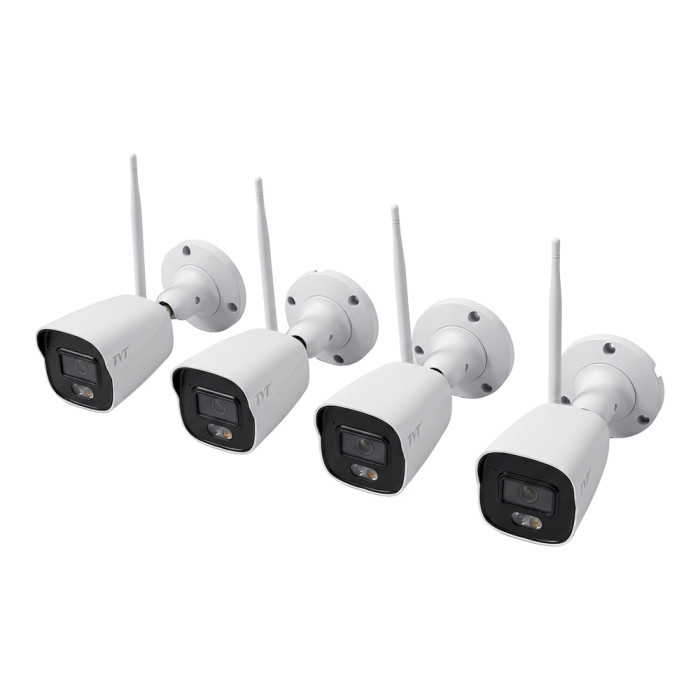 Комплект IP-відеоспостереження з WiFi на 4 камери TVT TD-P0804W1-001