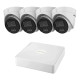Комплект IP-відеоспостереження на 4 камери Hikvision IP-Video Kit 4x2Mp (T) Mic DualLight
