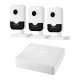 Комплект IP-відеоспостереження на 3 камери Hikvision IP-Video Kit 3x4Mp (C) Mic WiFi